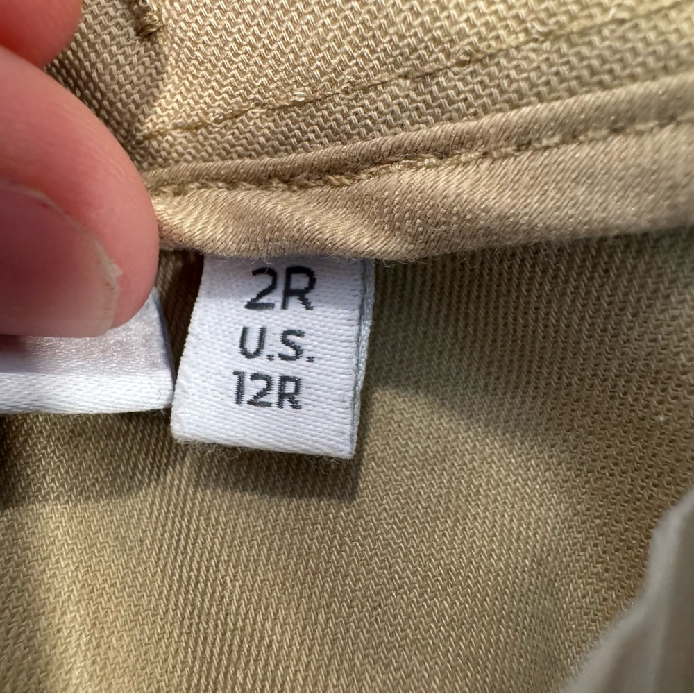 NWT Chico's Size 2R Fly Front Wide Leg Pant Fashion Wild Truffle Chino Khaki - Picture 9 of 16